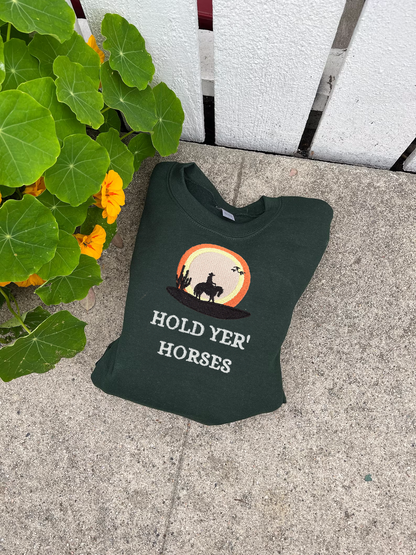 Hold Yer' Horses - Lone Star Embroidery Shop