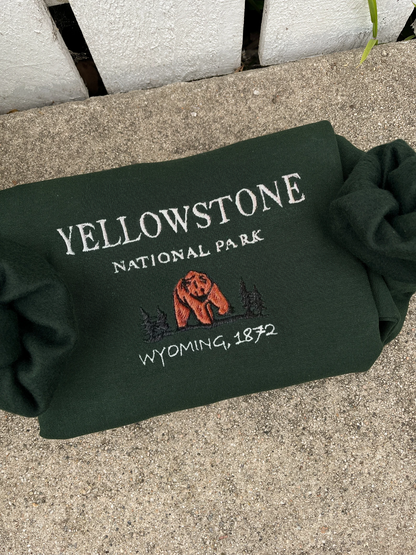 Yellowstone National Park Sweatshirt - Lone Star Embroidery Shop