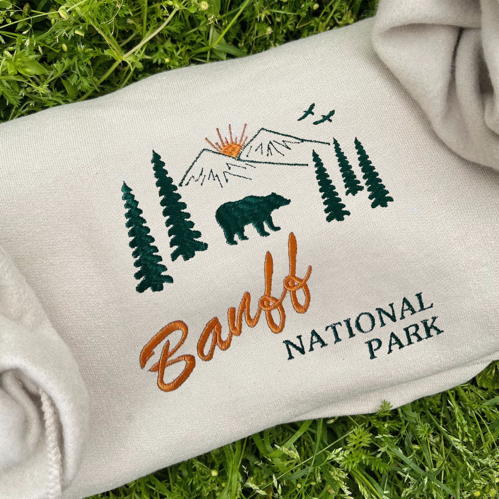 Banff National Park Embroidered Crewneck - Lone Star Embroidery Shop