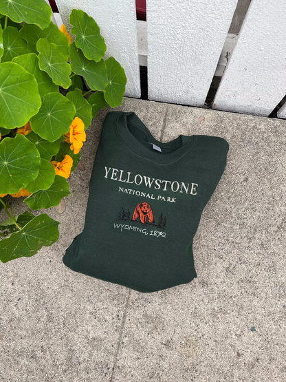 Yellowstone National Park Sweatshirt - Lone Star Embroidery Shop