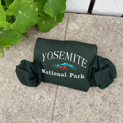 Yosemite National Park Embroidered Crewneck - Lone Star Embroidery Shop